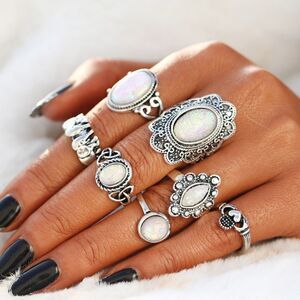Boho Rings 7pc Set